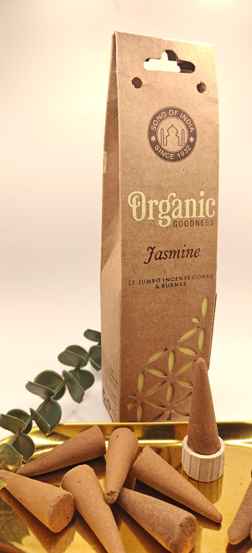 Räucherkegel Jasmine – Organic Goodness | Song of India